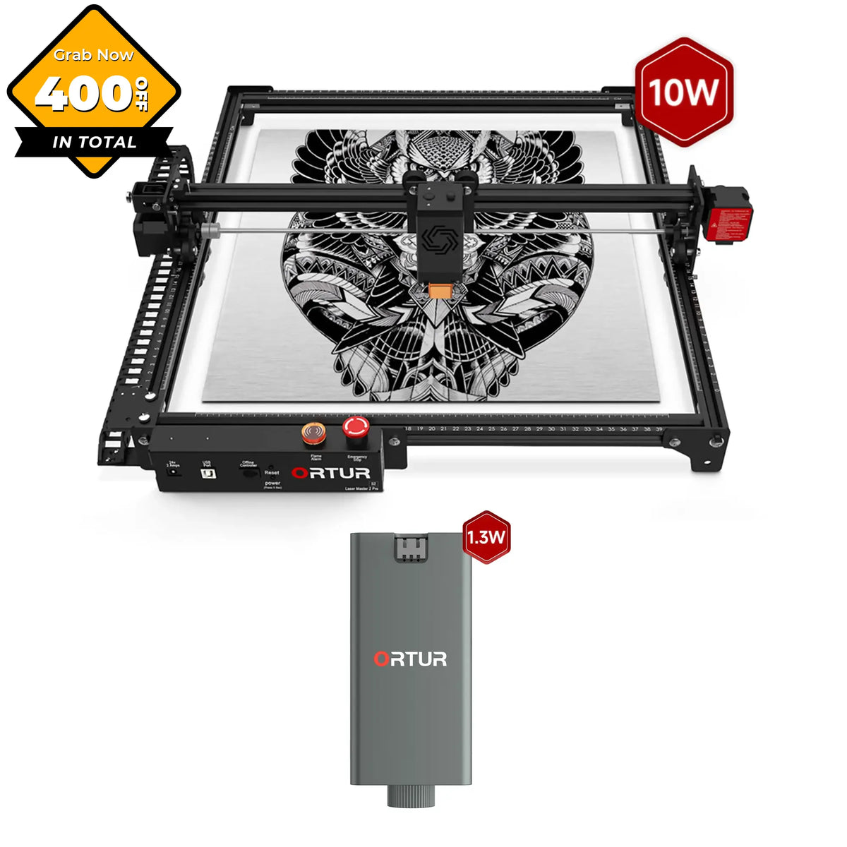 Ortur LM2 Pro S2 Laser Engraving & Cutting Machine 15,000mm/min (10W/5W)