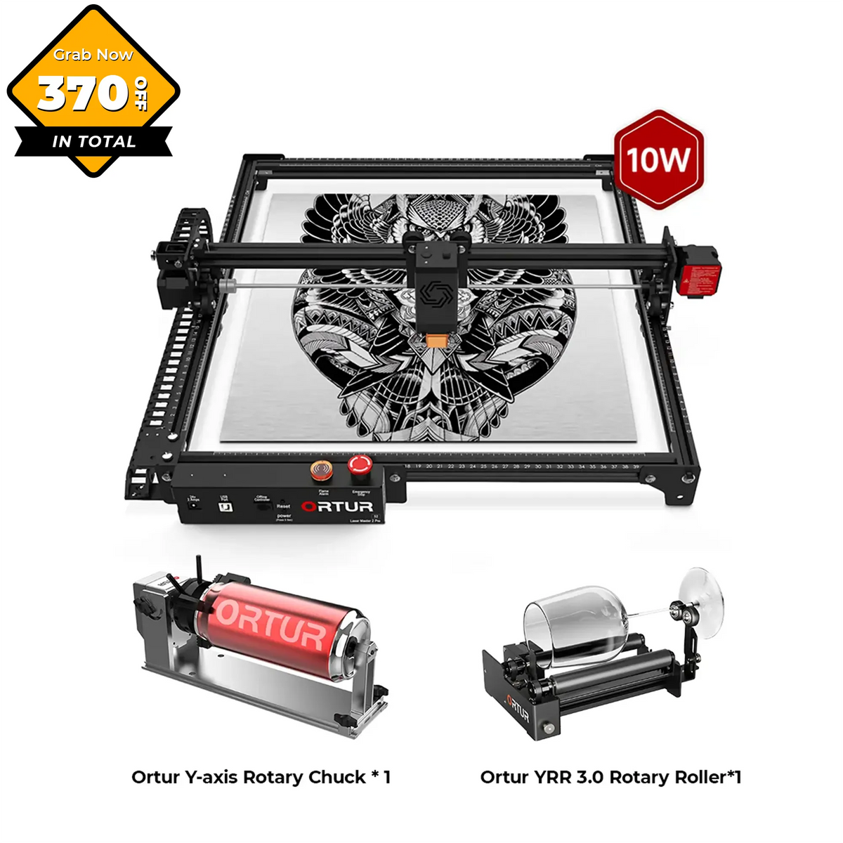 Ortur LM2 Pro S2 Laser Engraving & Cutting Machine 15,000mm/min (10W/5W)