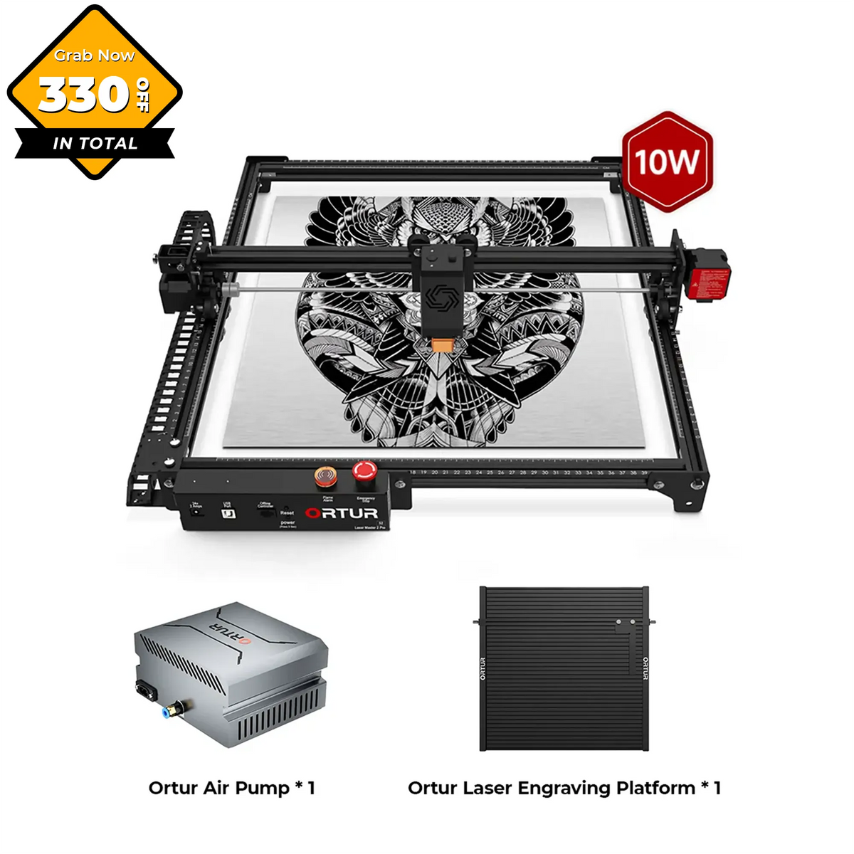 Ortur LM2 Pro S2 Laser Engraving & Cutting Machine 15,000mm/min (10W/5W)