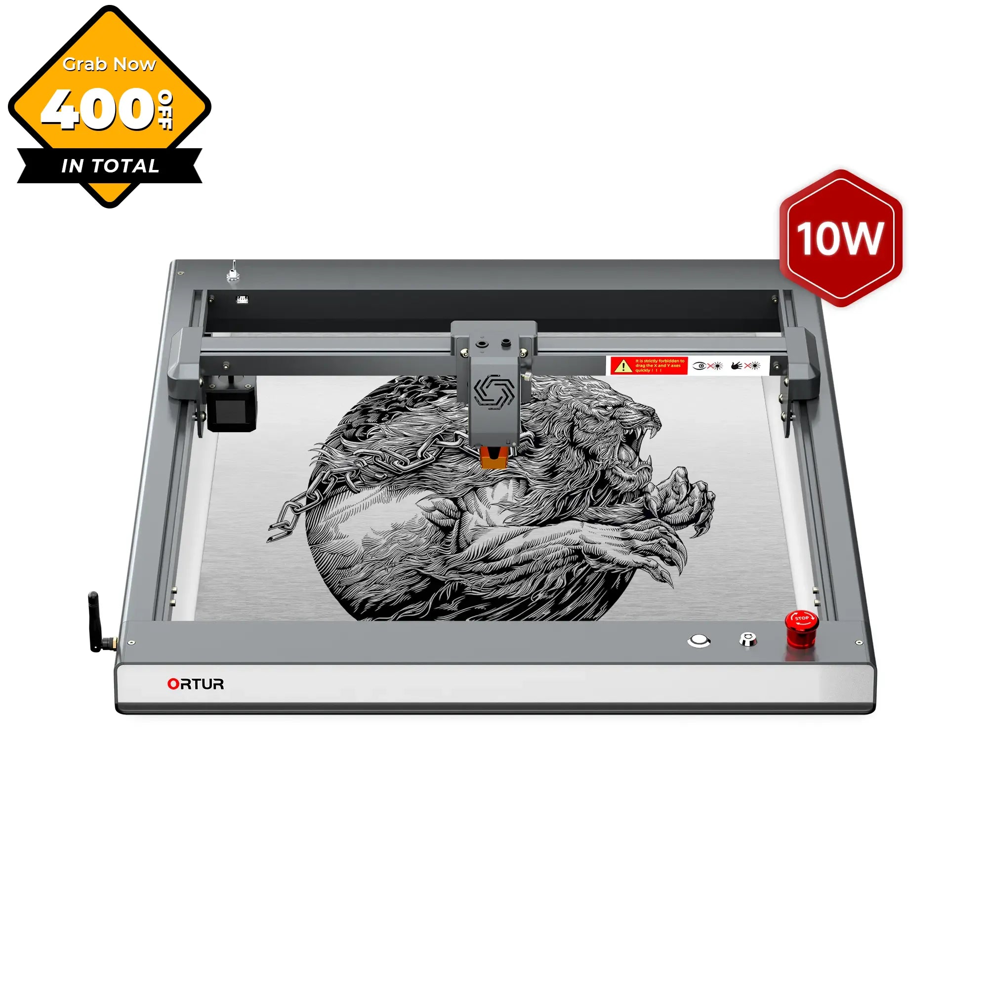Ortur LM3 Laser Engraving & Cutting Machine 20,000mm/min (40W/20W/10W)