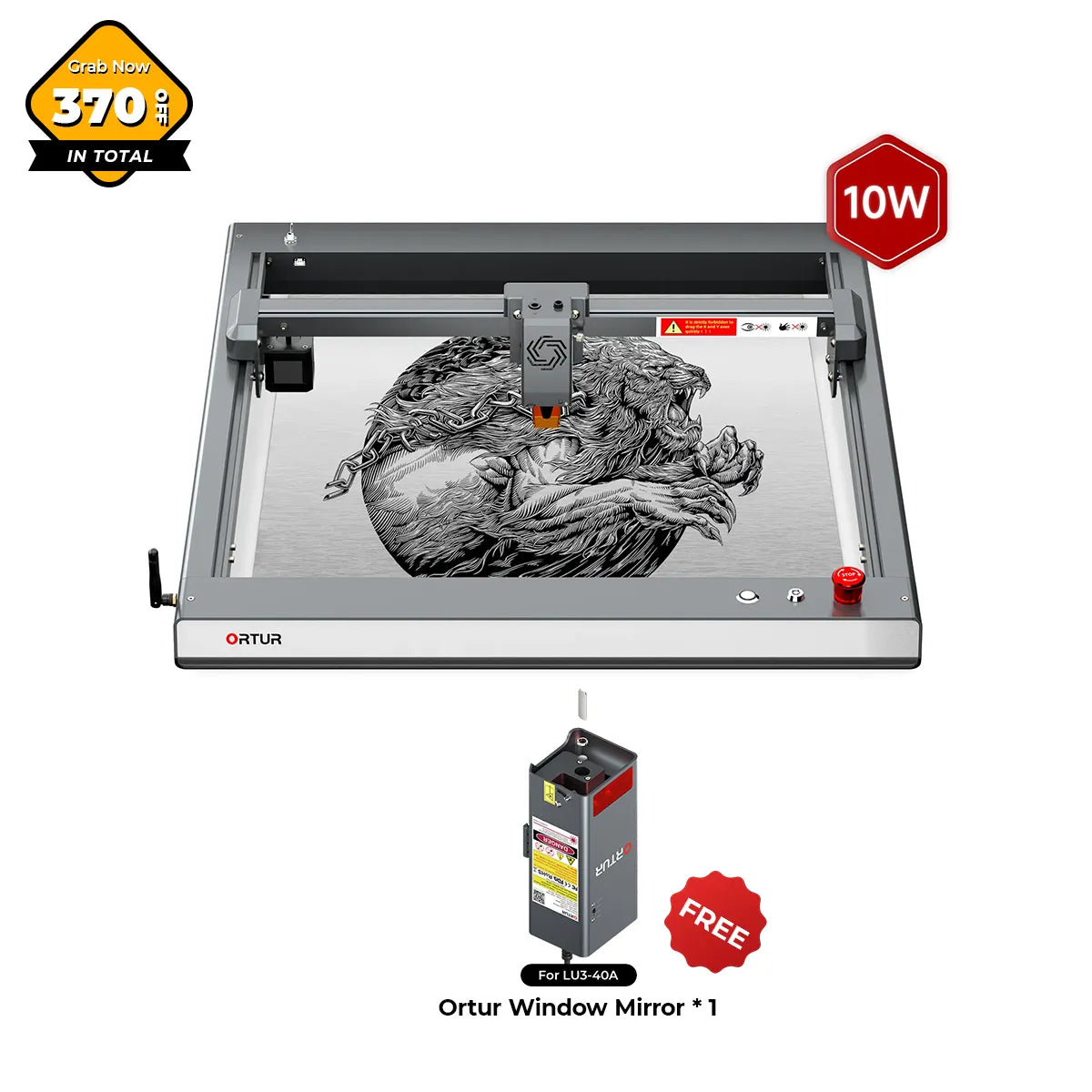 Ortur LM3 Laser Engraving & Cutting Machine 20,000mm/min (40W/20W/10W)