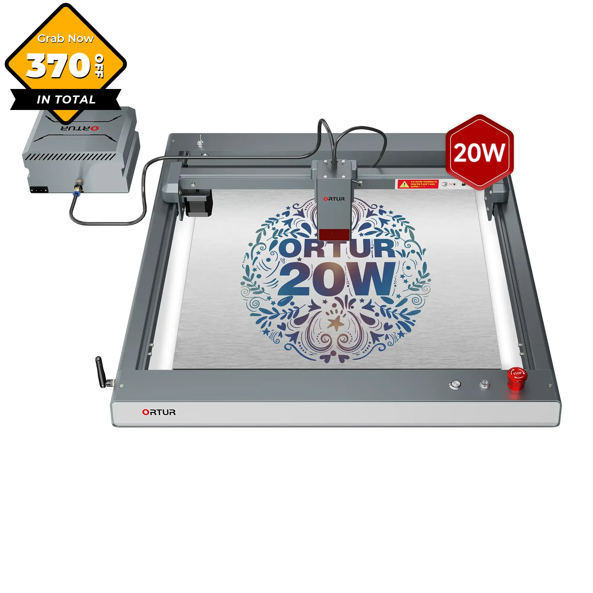 Ortur LM3 Laser Engraving & Cutting Machine 20,000mm/min (40W/20W/10W)