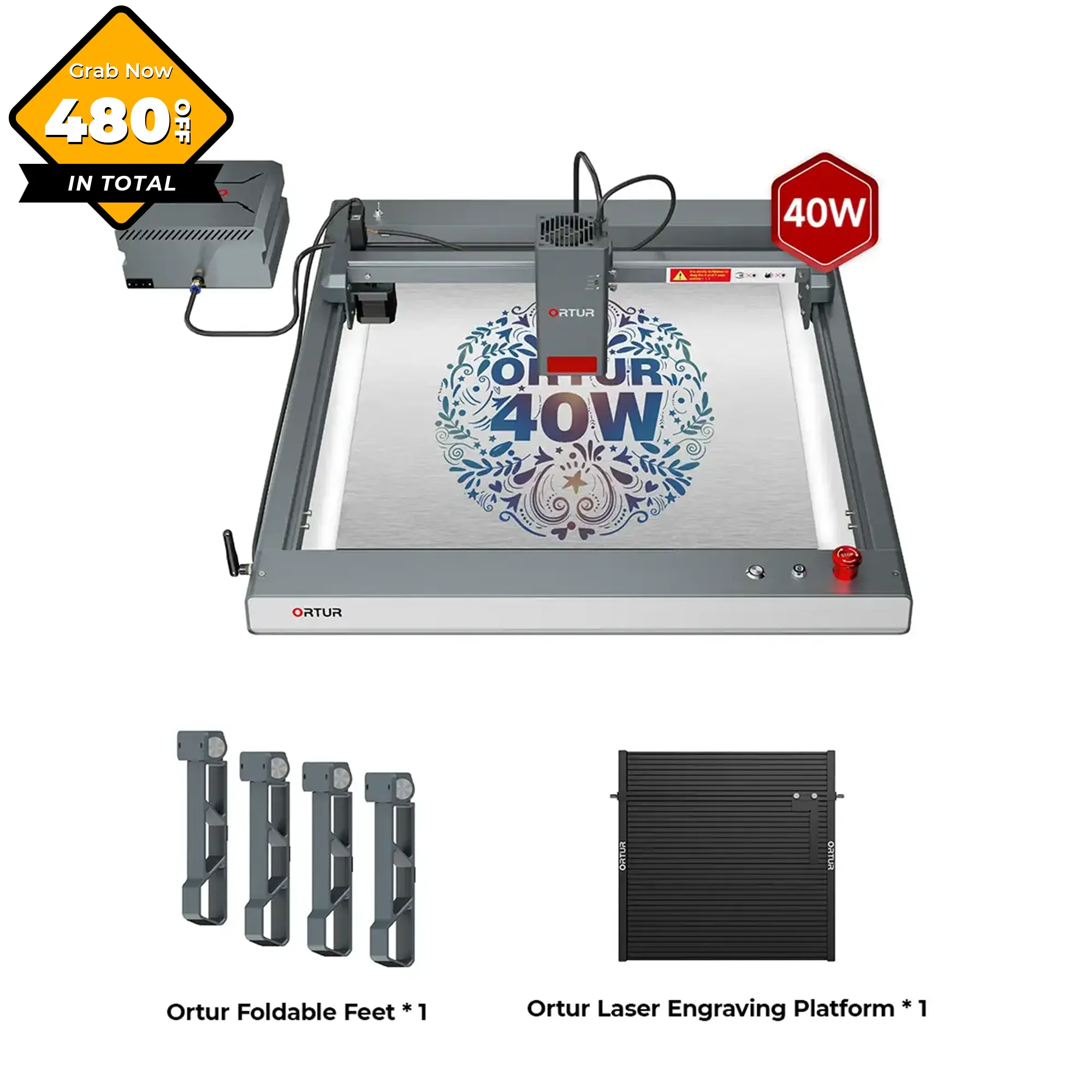 Ortur LM3 Laser Engraving & Cutting Machine 20,000mm/min (40W/20W/10W)