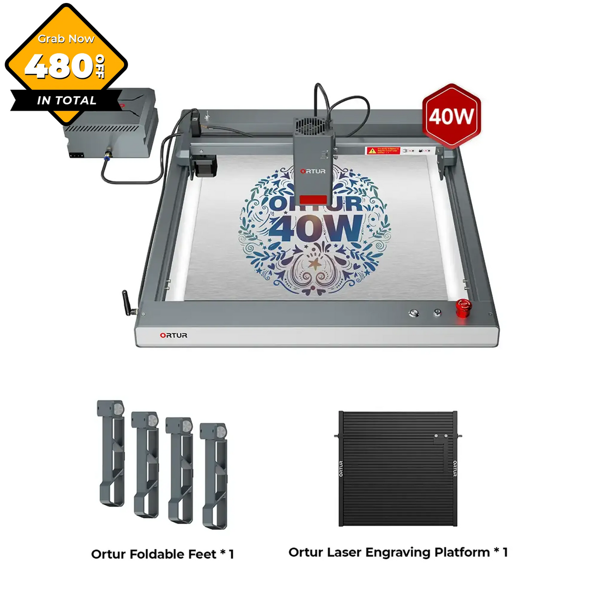 Ortur LM3 Laser Engraving & Cutting Machine 20,000mm/min (40W/20W/10W)