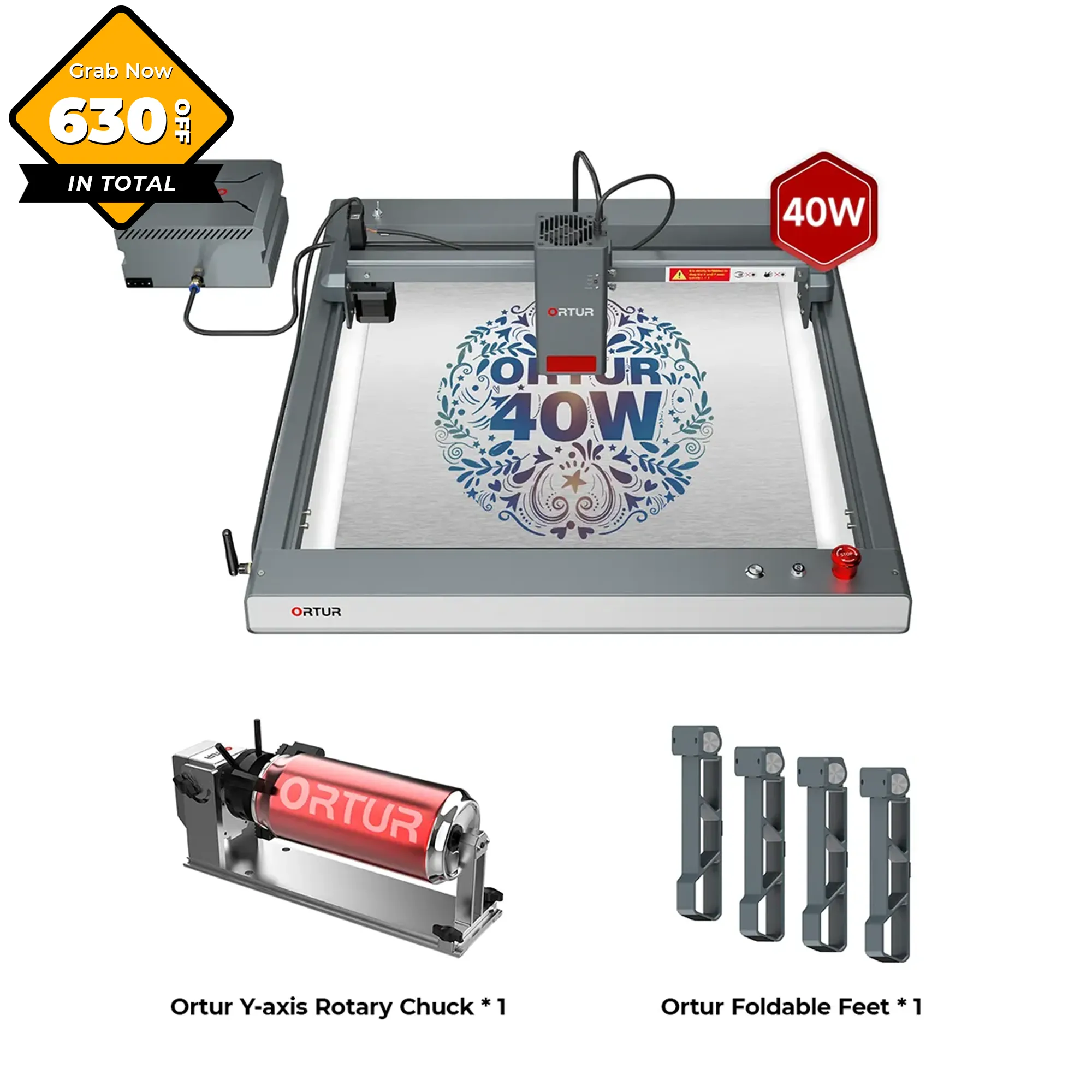 Ortur LM3 Laser Engraving & Cutting Machine 20,000mm/min (40W/20W/10W)