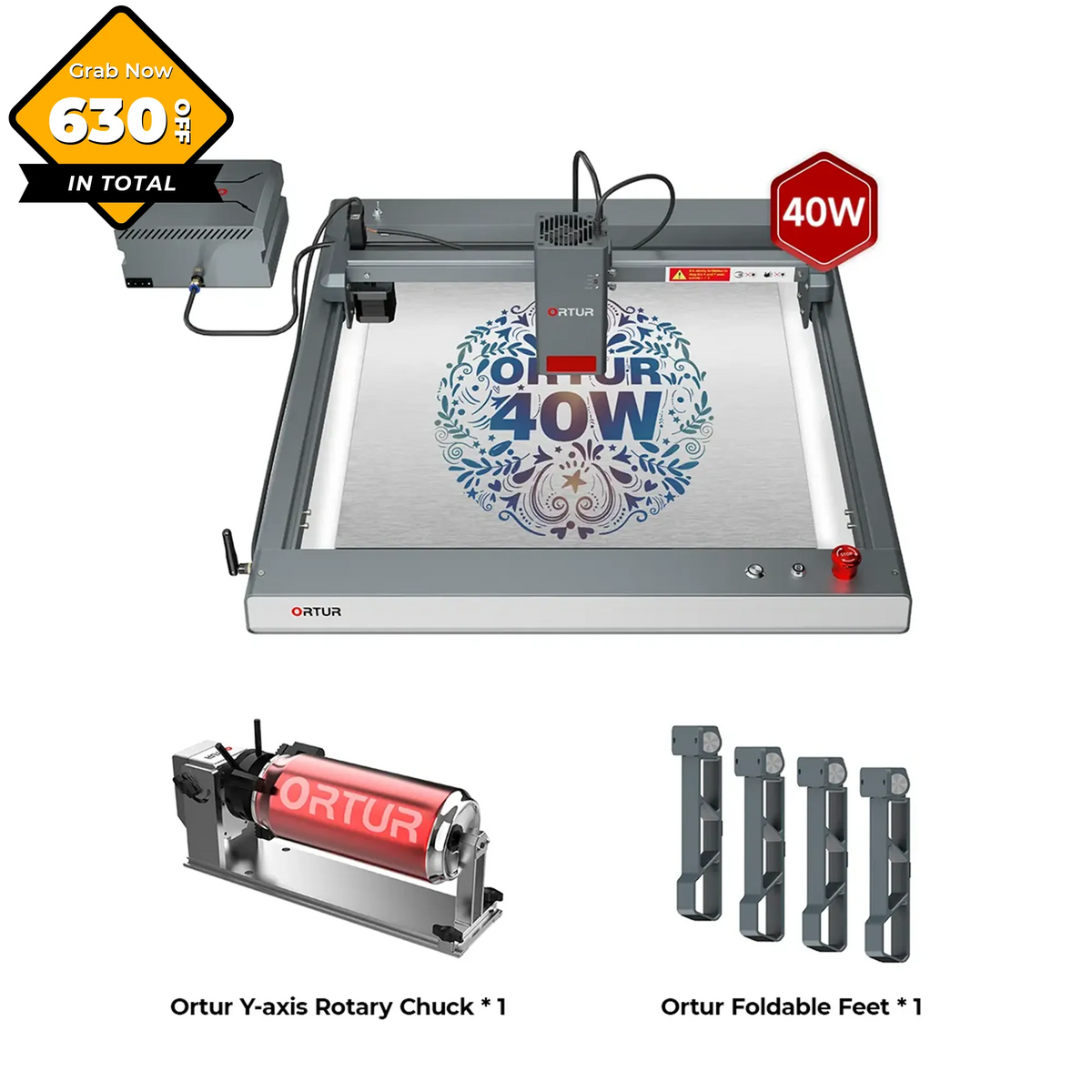 Ortur LM3 Laser Engraving & Cutting Machine 20,000mm/min (40W/20W/10W)