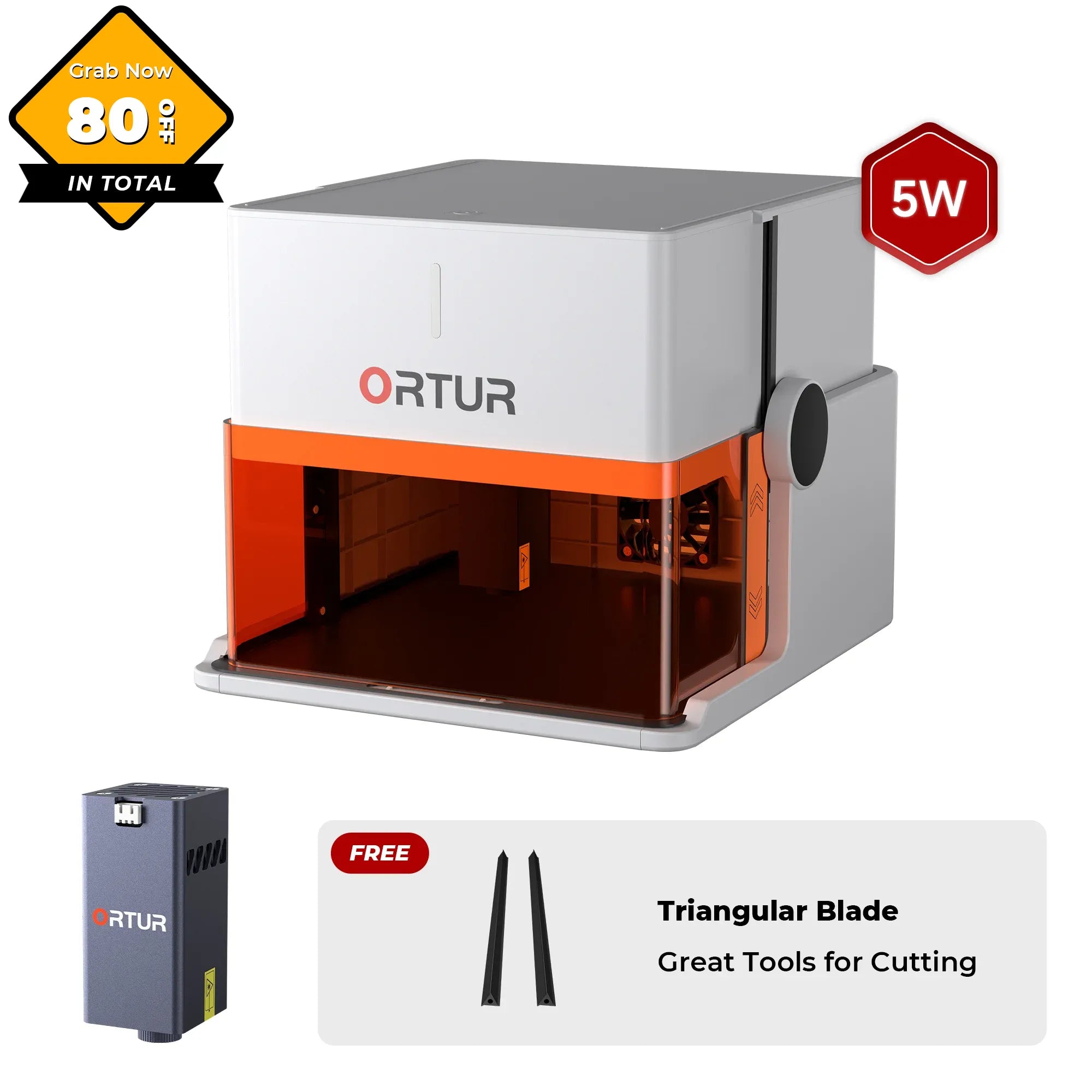 Ortur R1 Lasergravierer 1,3 W IR/5 W