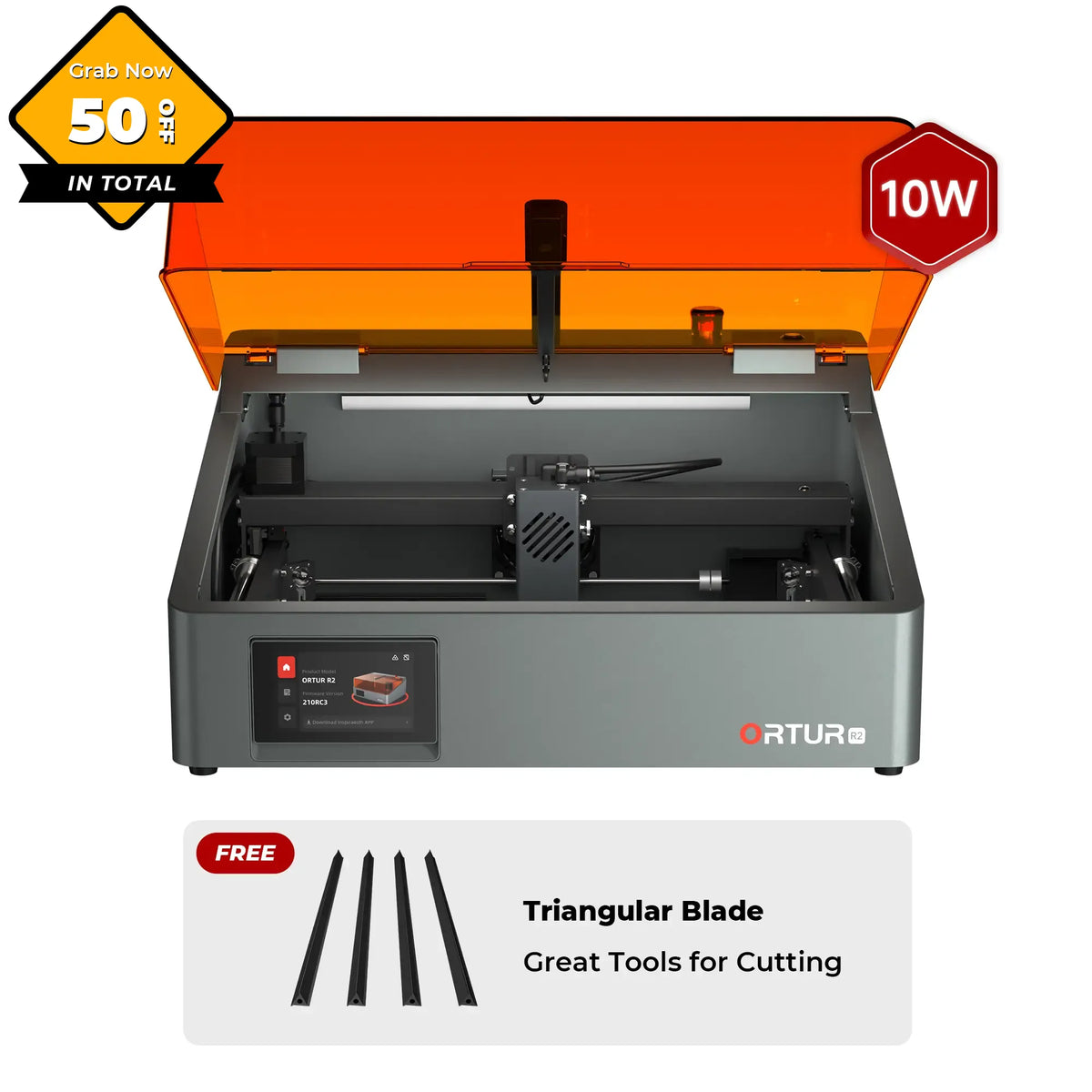 Ortur R2 Smart Laser Engraver 1.3W IR/10W/20W