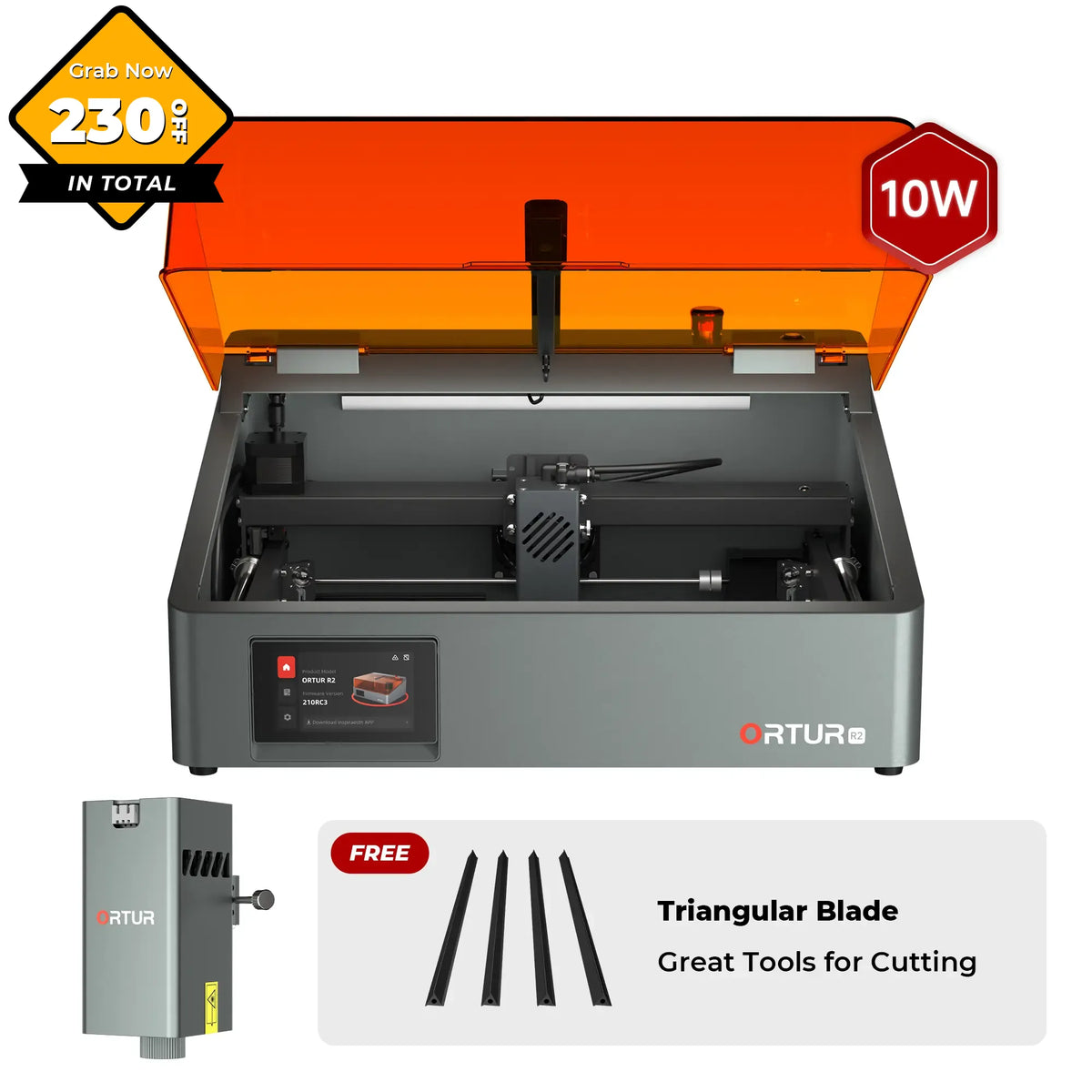 Ortur R2 Smart Laser Engraver 1.3W IR/10W/20W