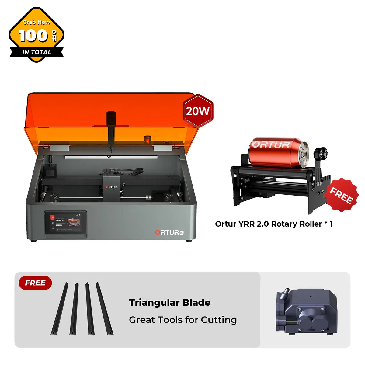 Ortur R2 Smart Laser Engraver 1.3W IR/10W/20W