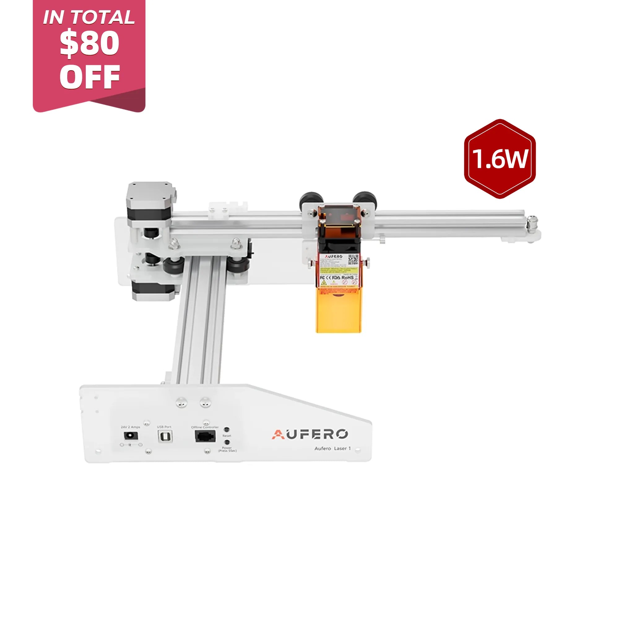 Aufero AL1 Laser Engraving & Cutting Machine 5,000mm/min (5W/1.6W)