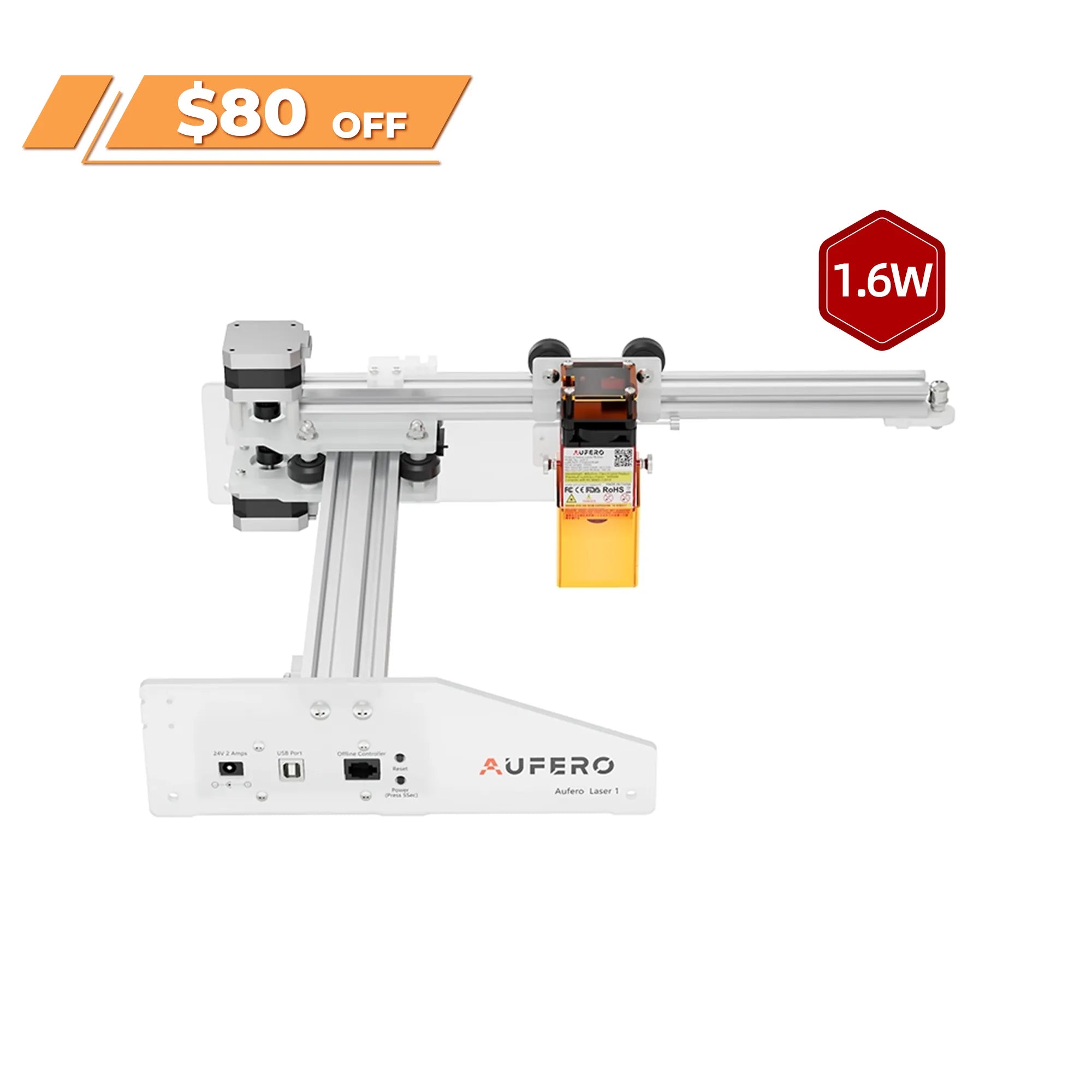 Máquina de grabado y corte láser Aufero AL1 5.000 mm/min (5W/1,6 W)