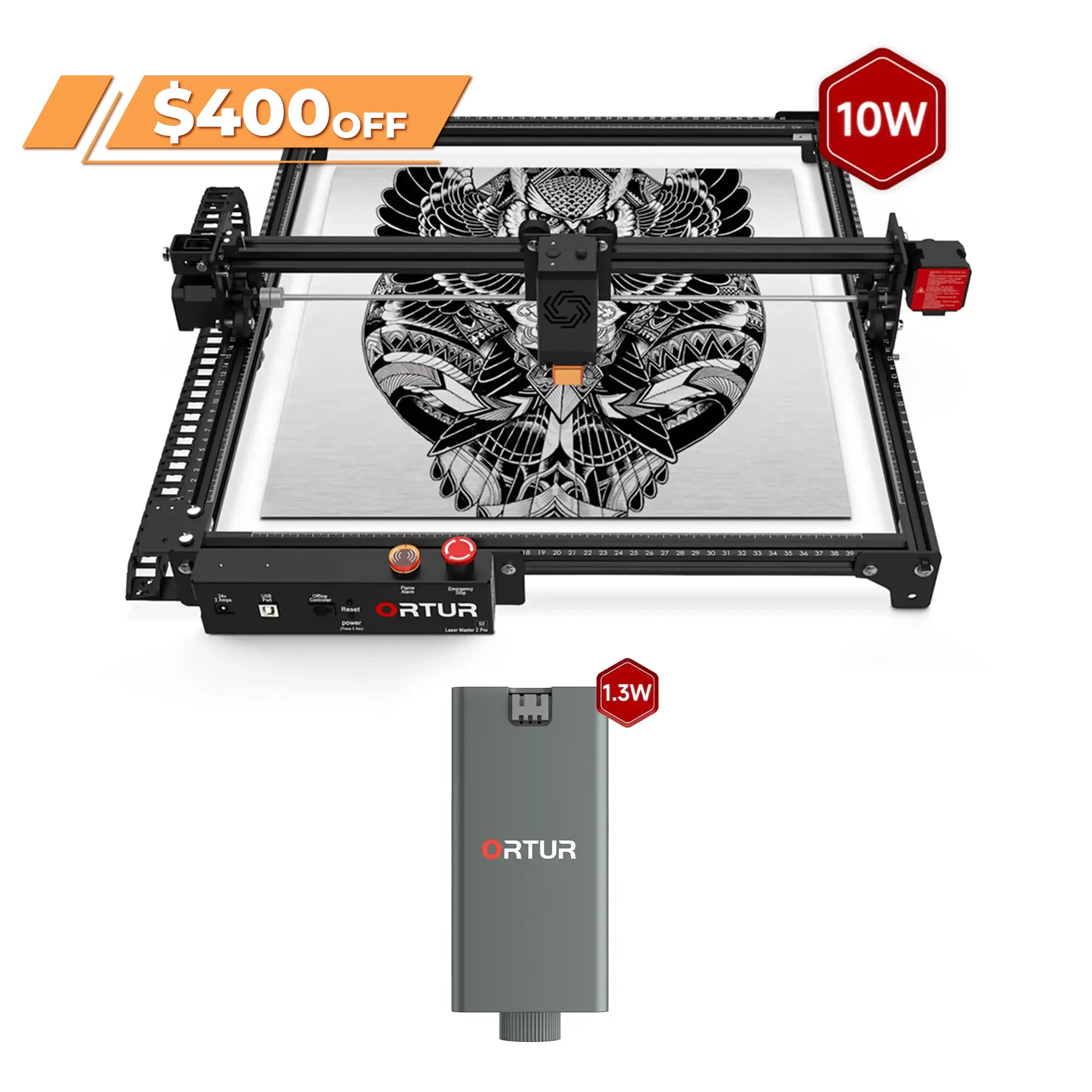 Ortur LM2 Pro S2 Laser Engraving & Cutting Machine 15,000mm/min (10W/5W)
