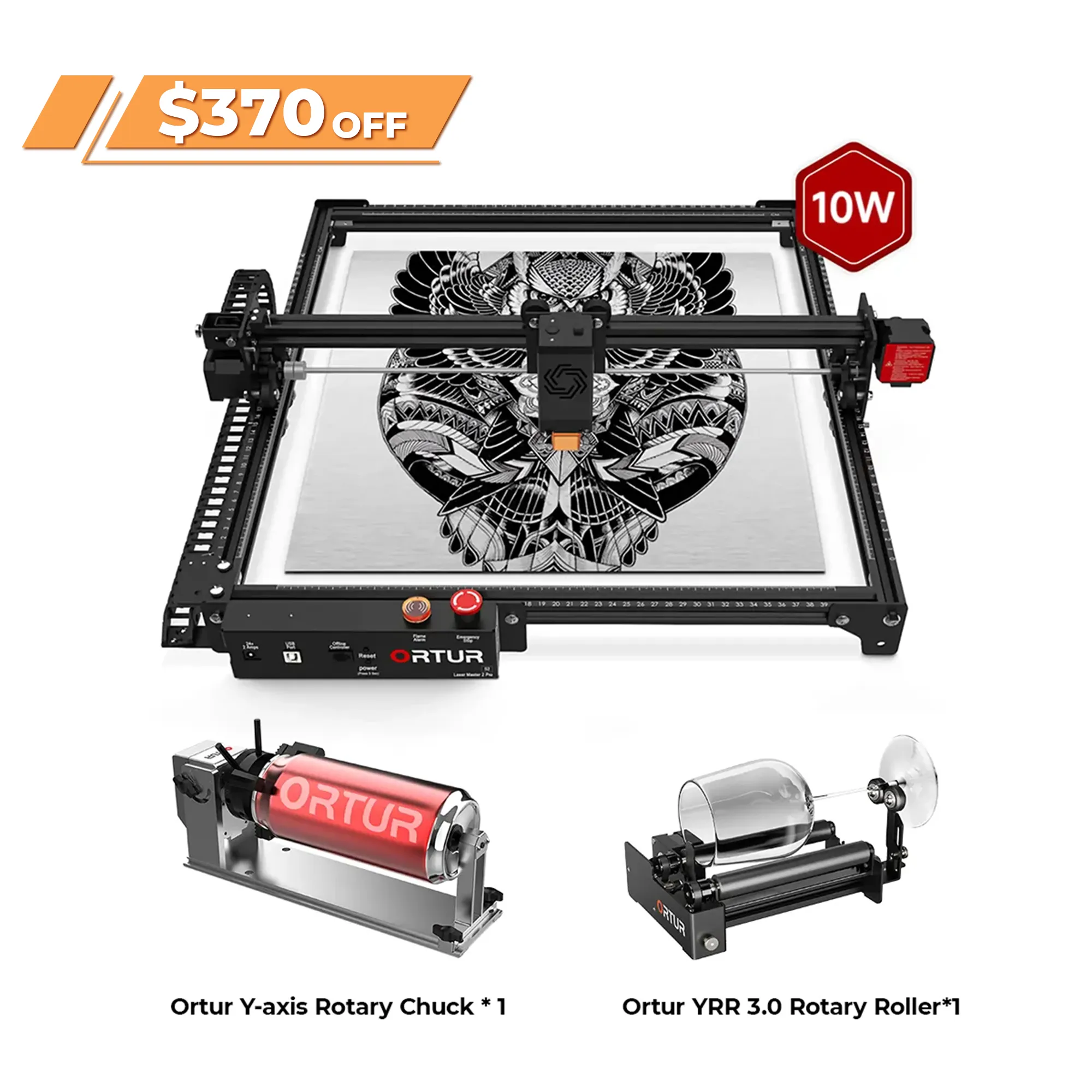 Ortur LM2 Pro S2 Laser Engraving & Cutting Machine 15,000mm/min (10W/5W)