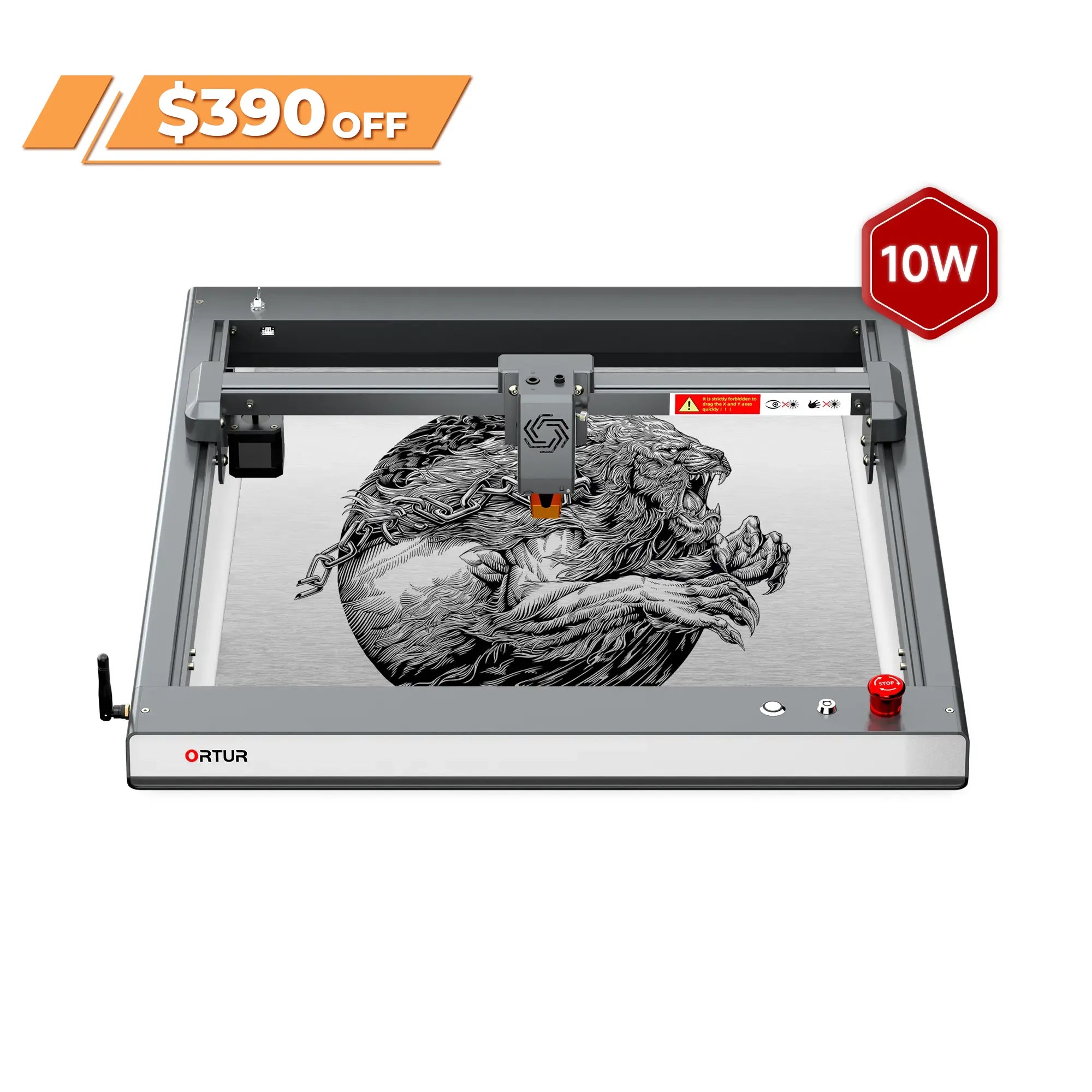 Ortur LM3 Laser Engraving & Cutting Machine 20,000mm/min (40W/20W/10W)