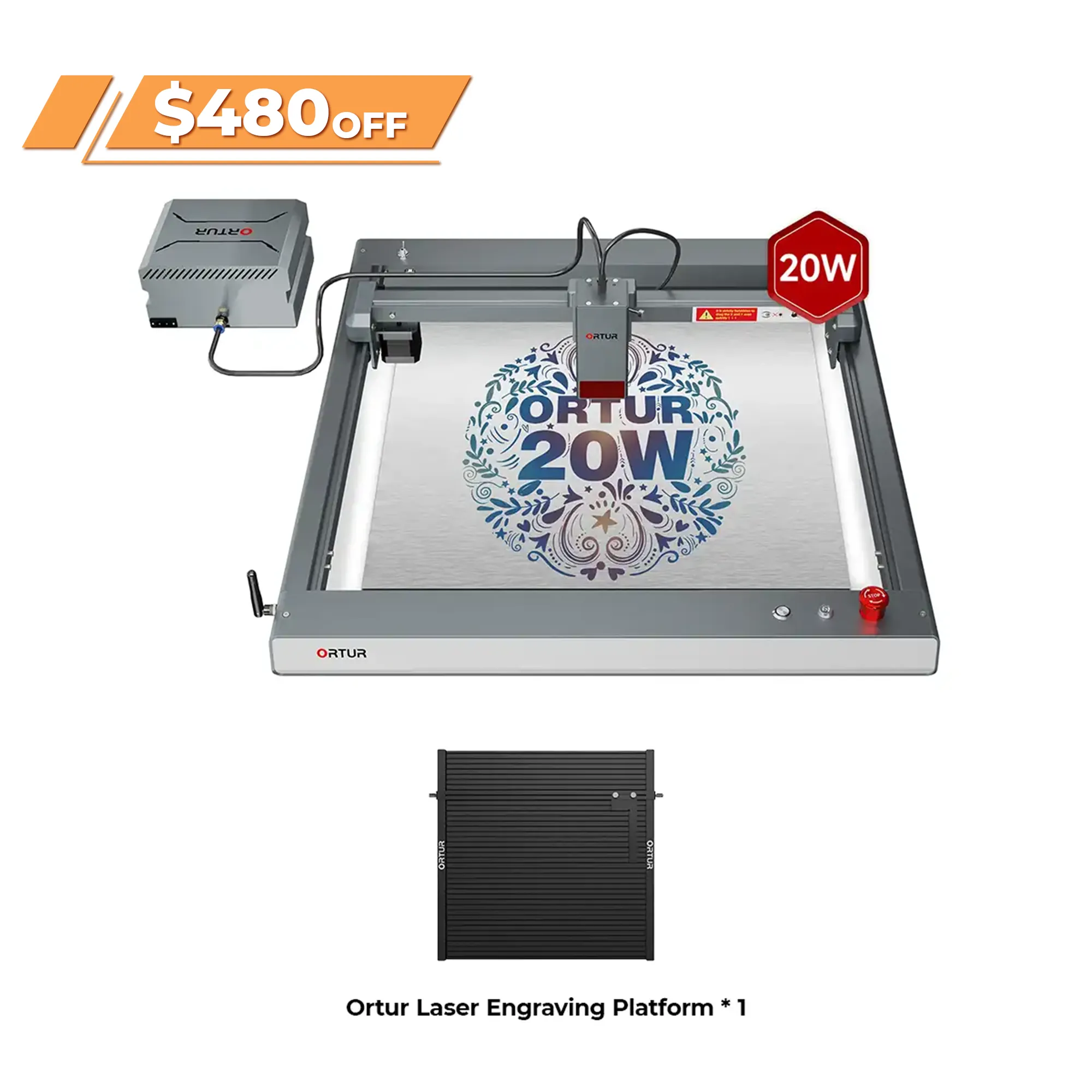 Ortur LM3 Laser Engraving & Cutting Machine 20,000mm/min (40W/20W/10W)