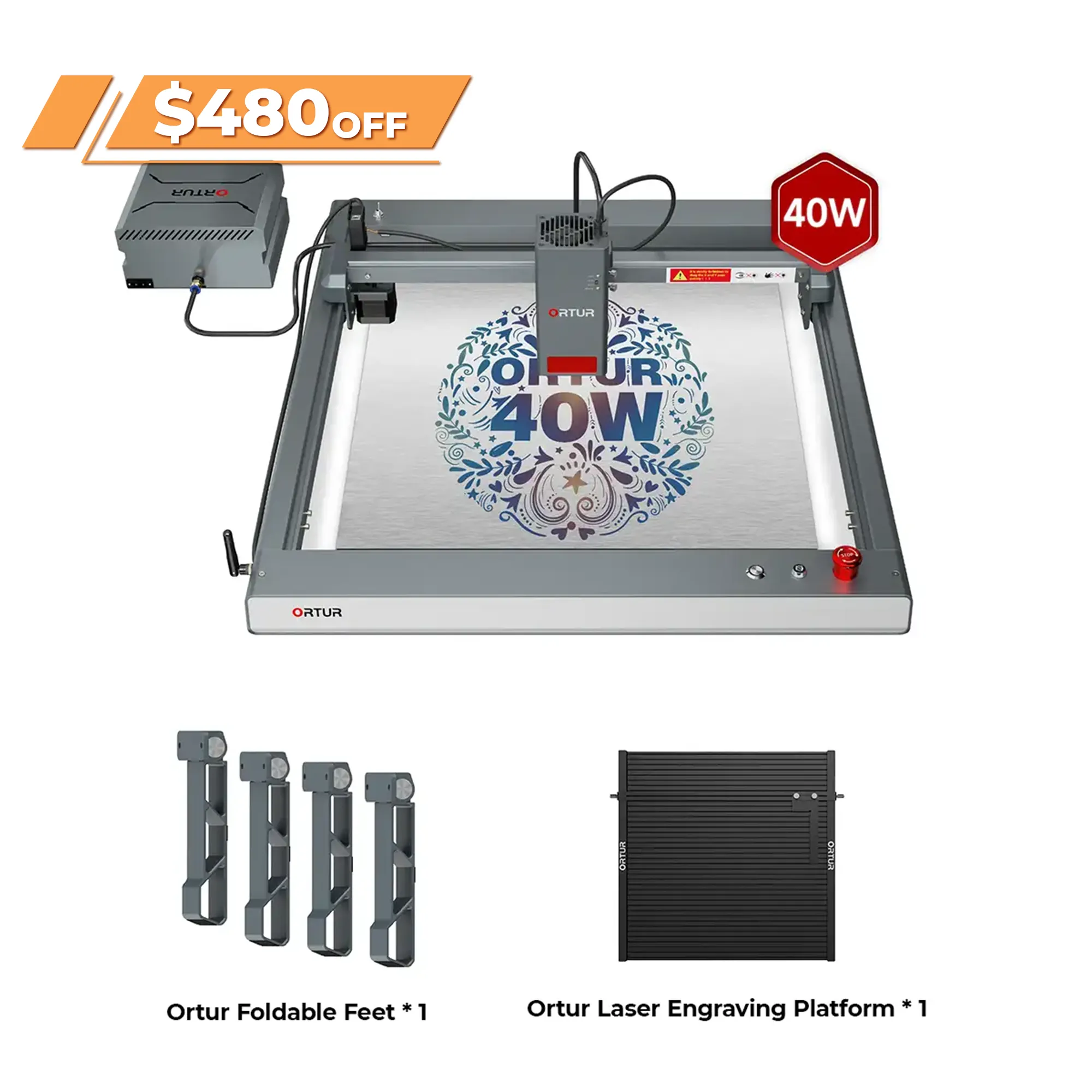 Ortur LM3 Laser Engraving & Cutting Machine 20,000mm/min (40W/20W/10W)