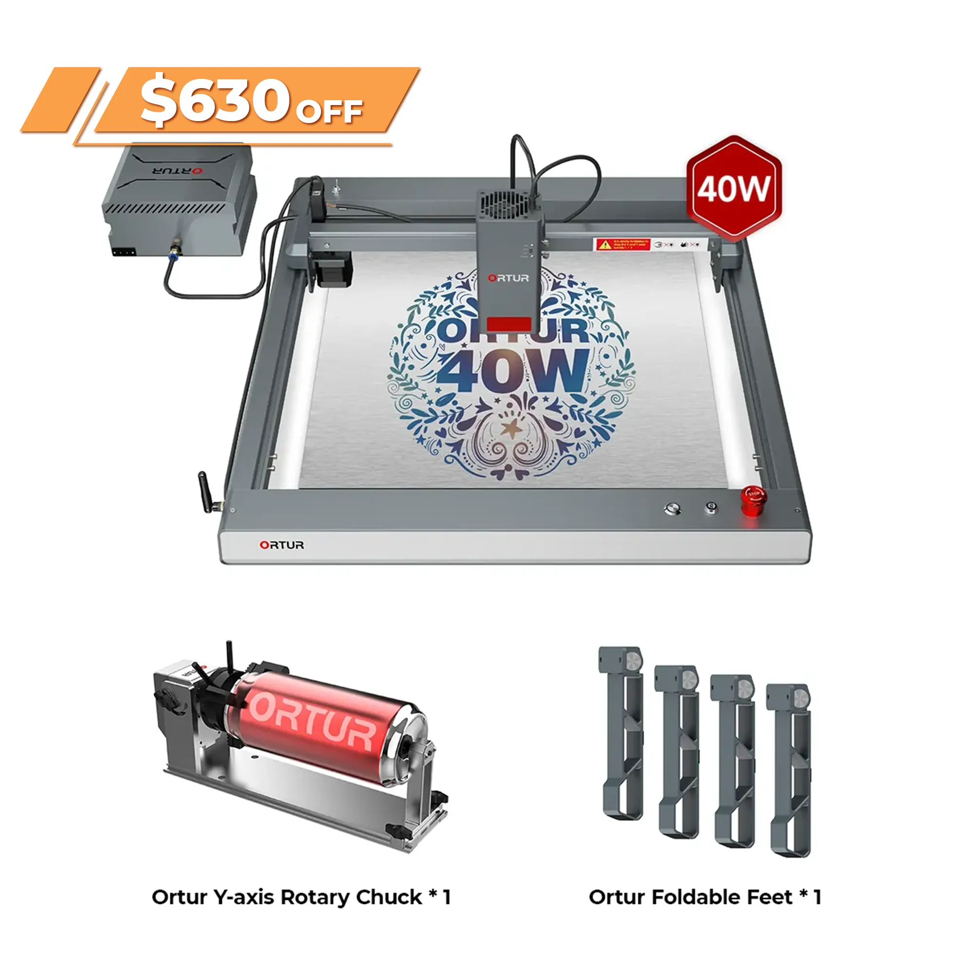 Ortur LM3 Laser Engraving & Cutting Machine 20,000mm/min (40W/20W/10W)