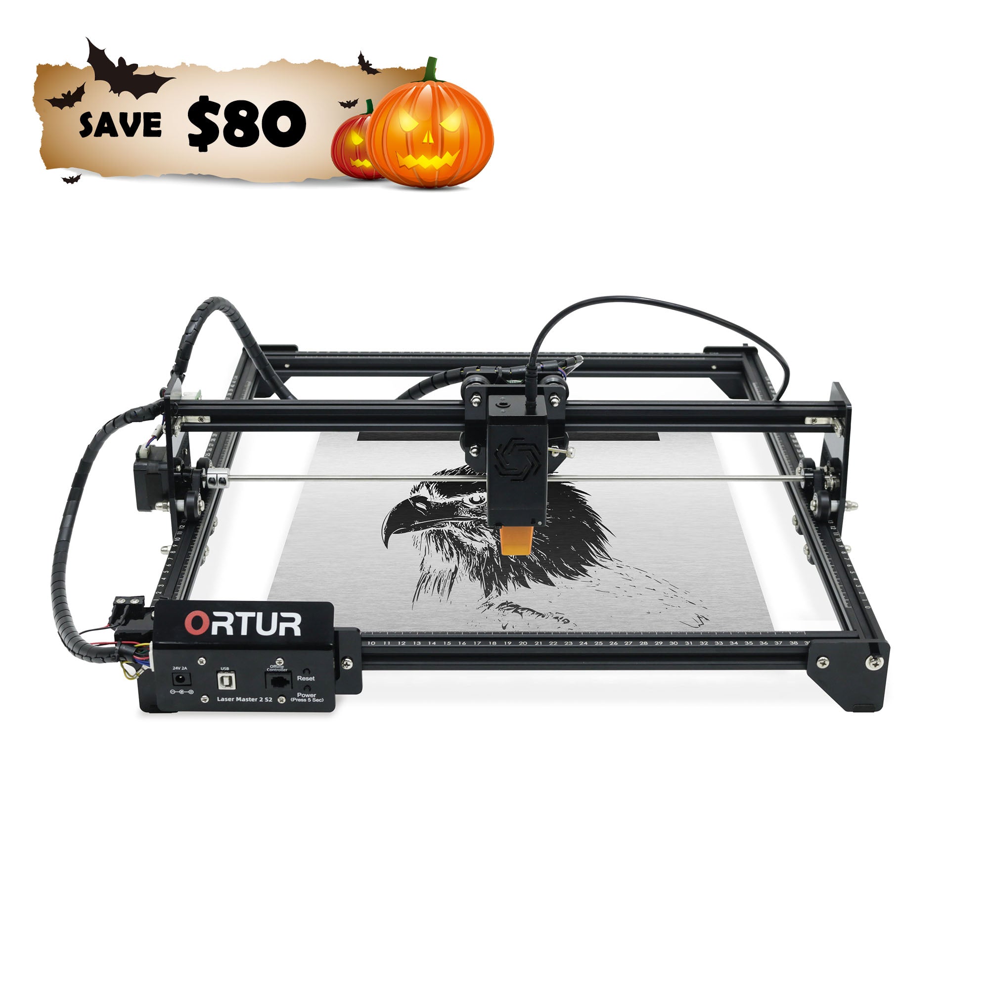 Ortur LM2 S2 Laser Engraving & Cutting Machine 5,000mm/min (10W/5W/1.6W)