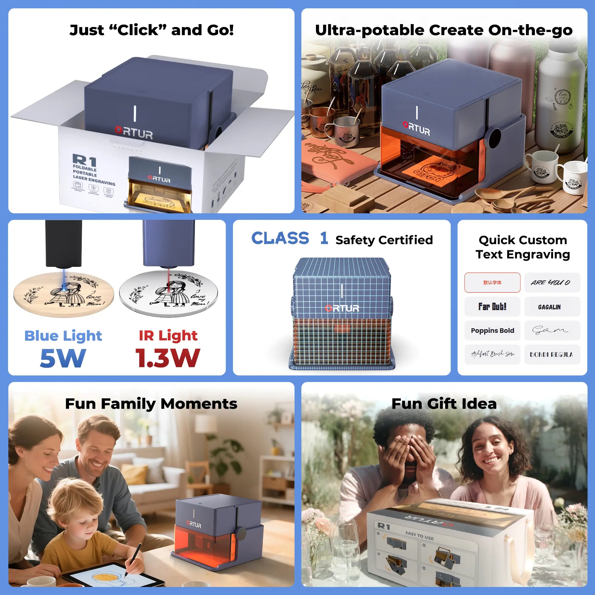 Ortur R1 Laser Engraver 1.3W IR/5W