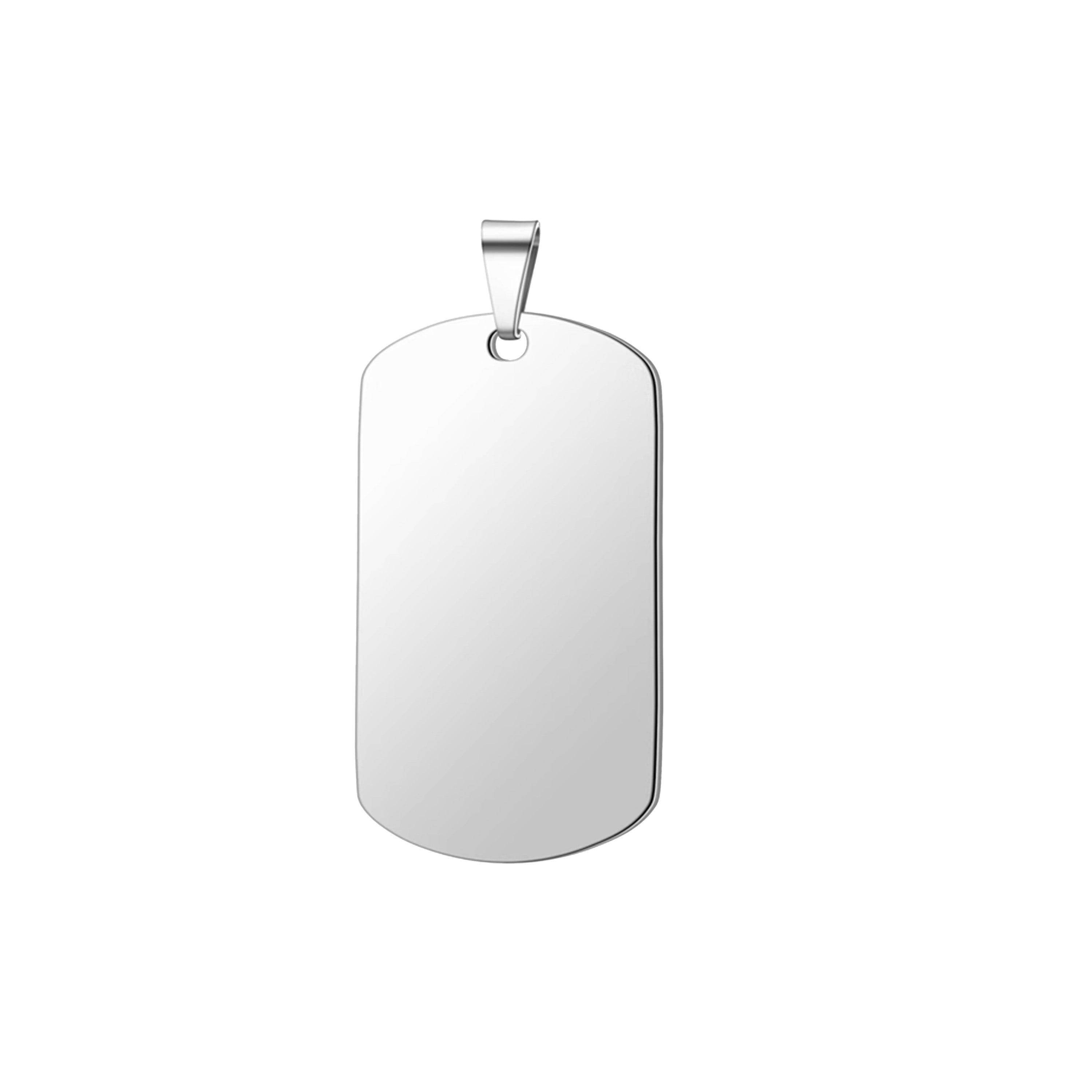 Ortur Stainless Steel Military Pendant (10pcs)