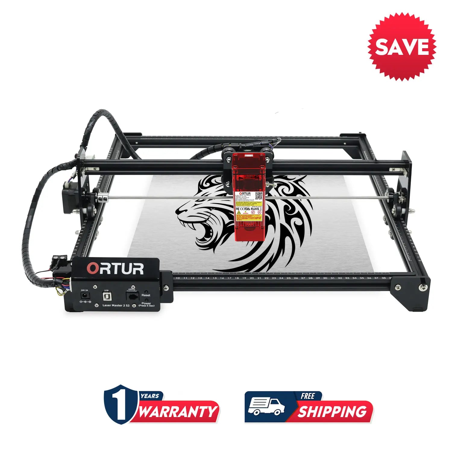 [Pre-owned]Ortur LM2 S2 Laser Engraving & Cutting Machine 5,000mm/min 01