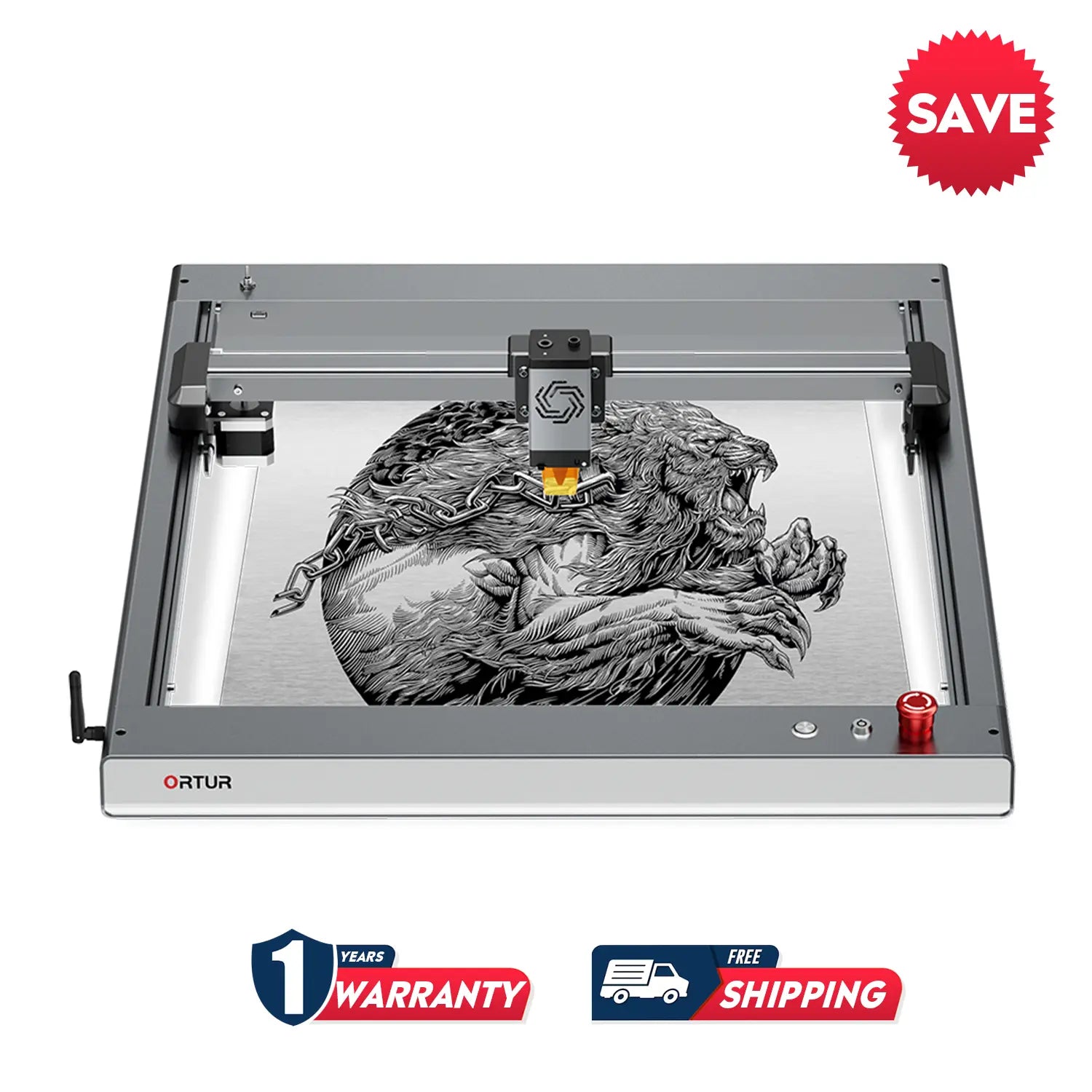 [Pre-owned]Ortur LM3 Laser Engraving & Cutting Machine 20,000mm/min 10W/20W 09